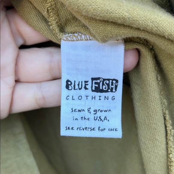 Vintage 90’s BLUE FISH Organic Cotton Hand Painted Button-Up Boho Jacket - Picture 11 of 15